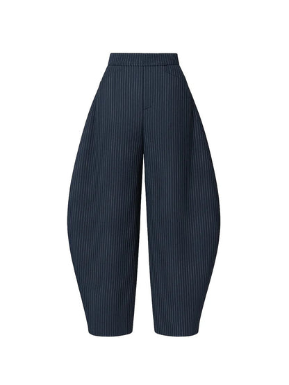 Pinstripe Poise Top and Pants 2-Piece Set