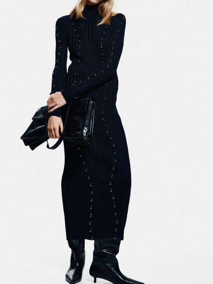 Turtleneck Knitted Dress