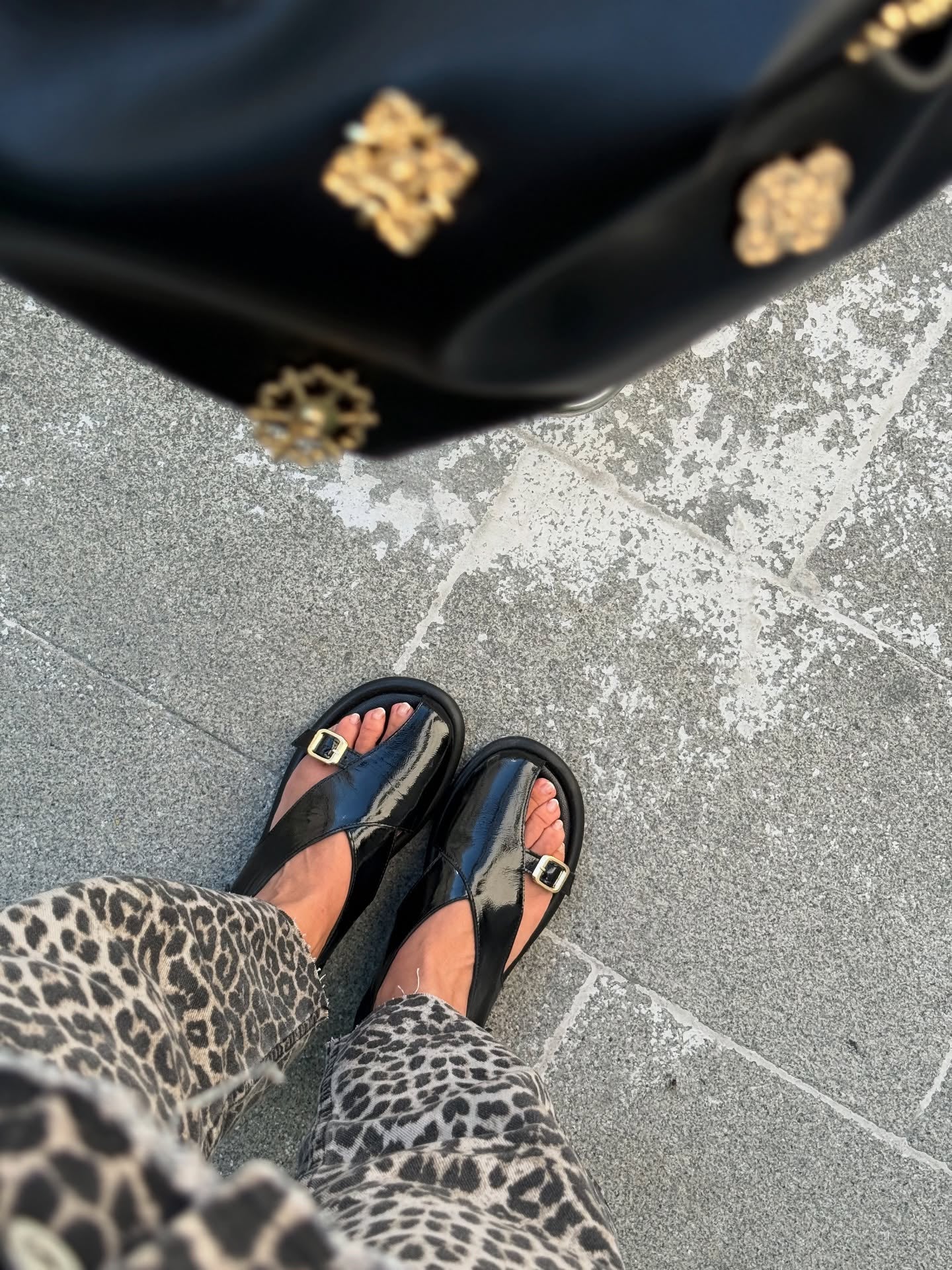 Buckle Accent Slide Sandals