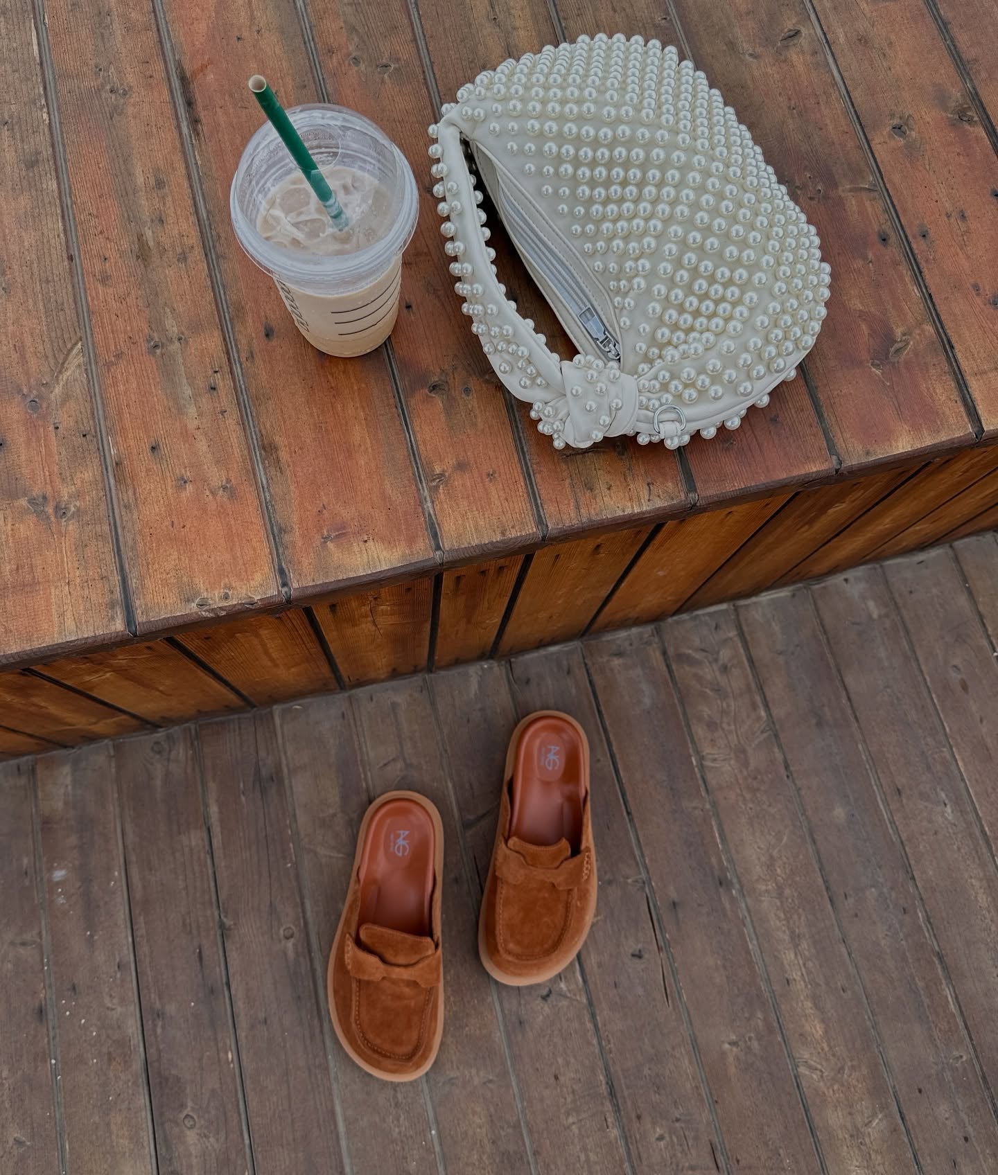 Suede Slip On Mule Loafers