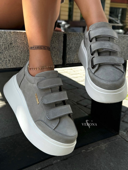 Velcro Strap Platform Sneakers
