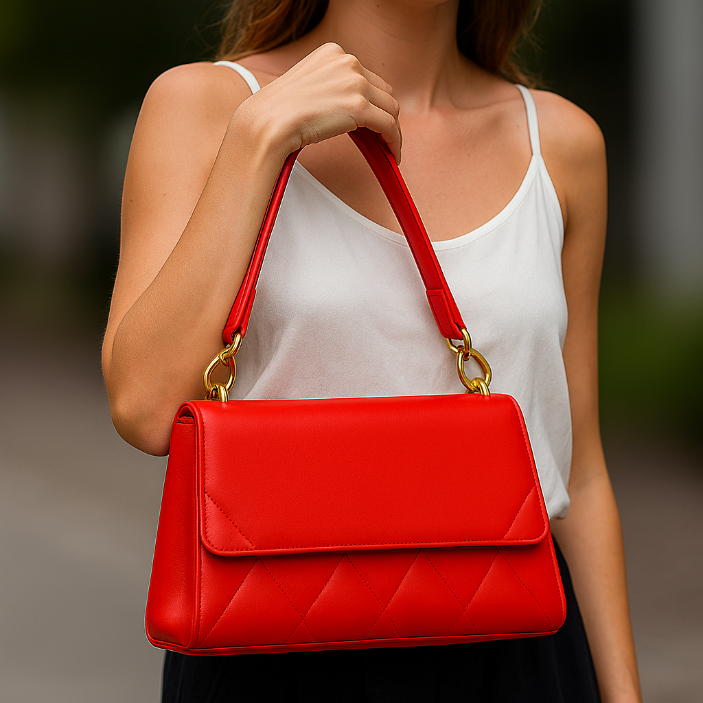 Quilted Top Handle Handbag