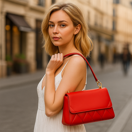 Quilted Top Handle Handbag