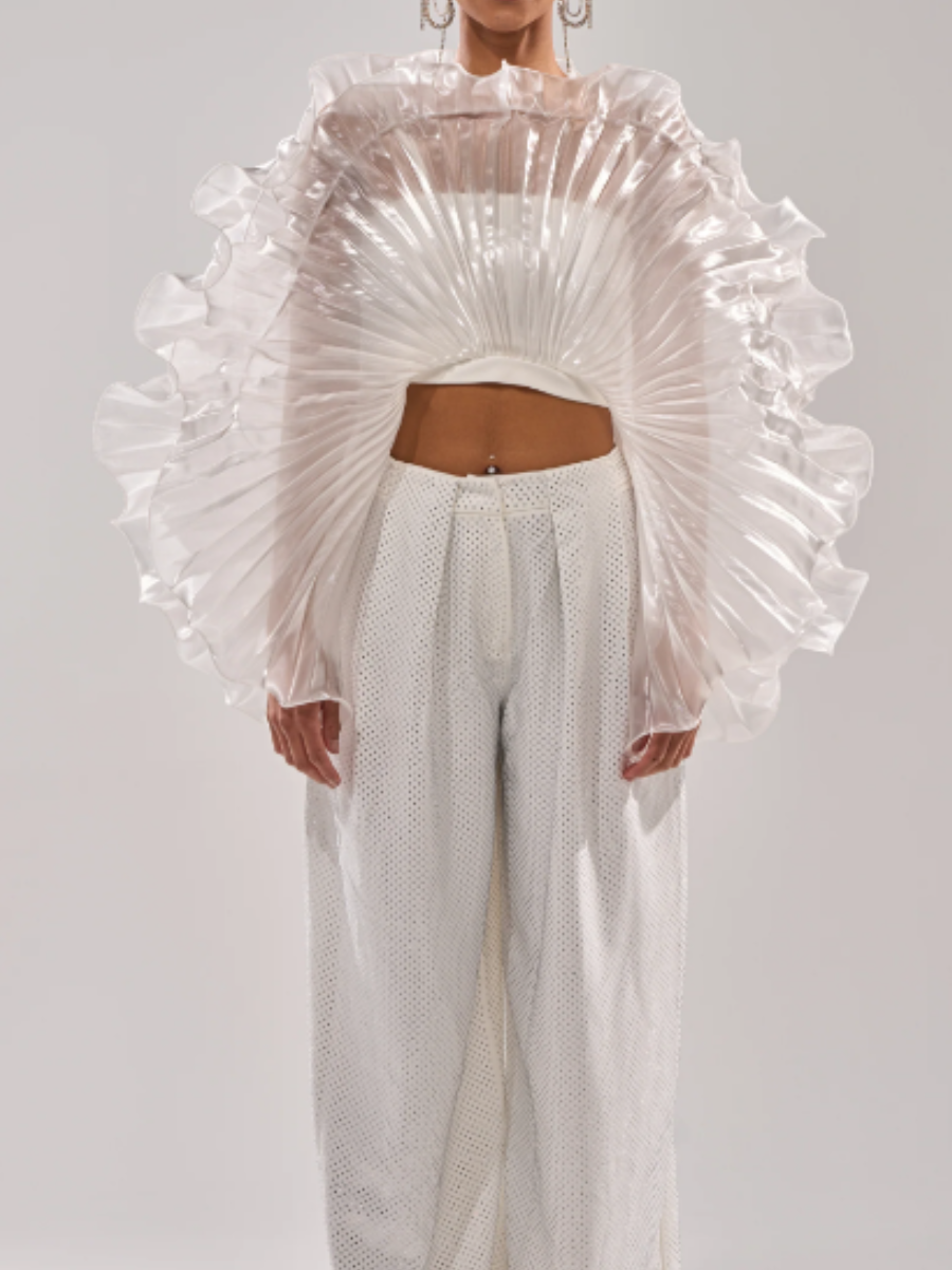 Scalloped Translucent Top