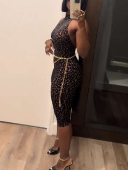 Leopard Velvet Burnout Holder Capri Bodysuit