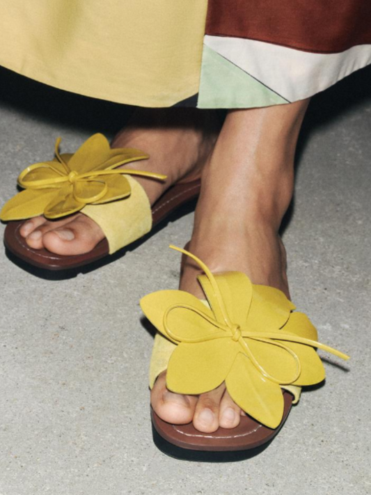 Floral Flat Sandals