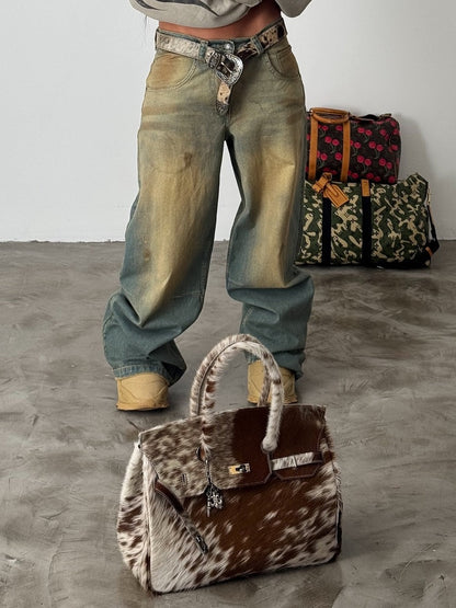 The Cowhide Leather Bag