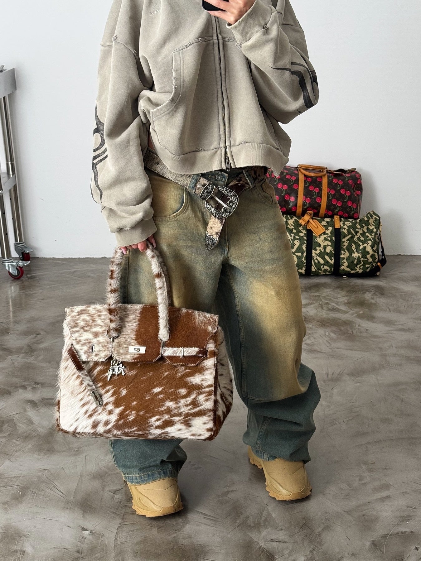 The Cowhide Leather Bag