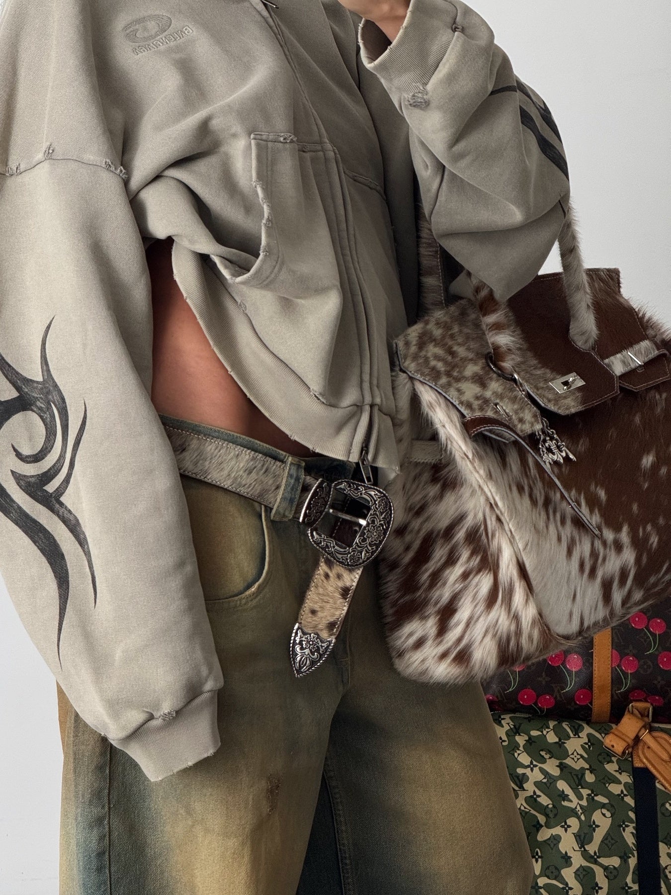 The Cowhide Leather Bag