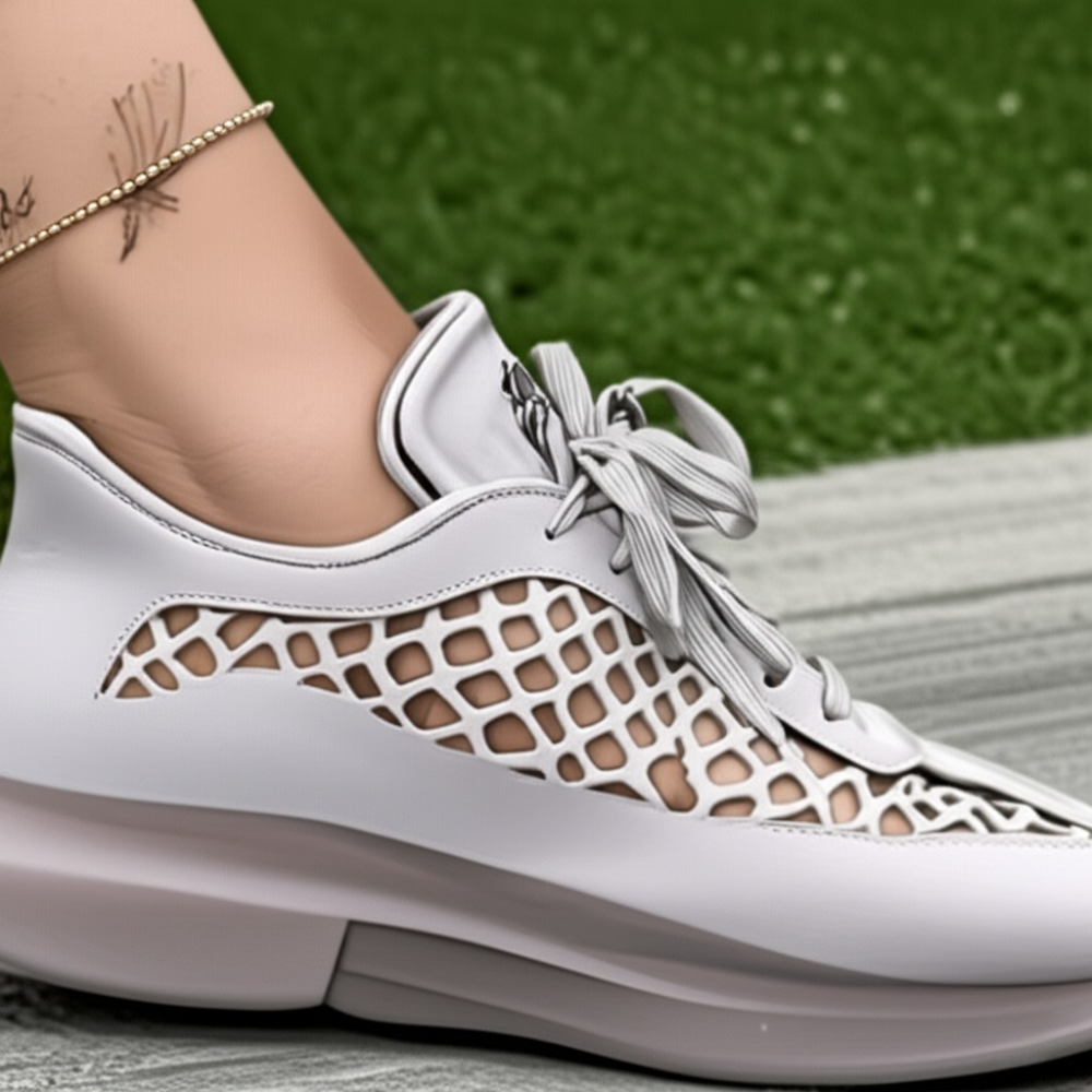 Breathable Mesh Lace - Up Sneakers