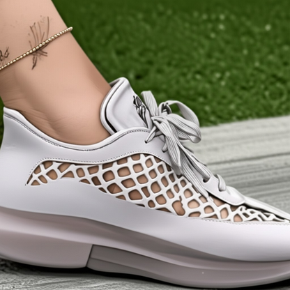 Breathable Mesh Lace - Up Sneakers
