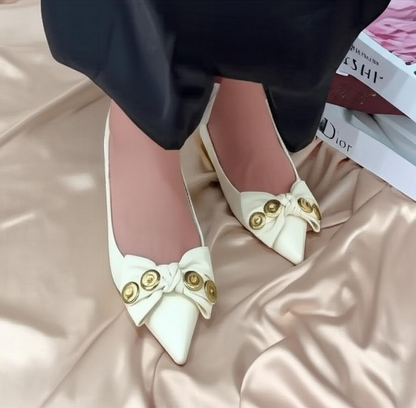 Embellished Pointed Toe Flats