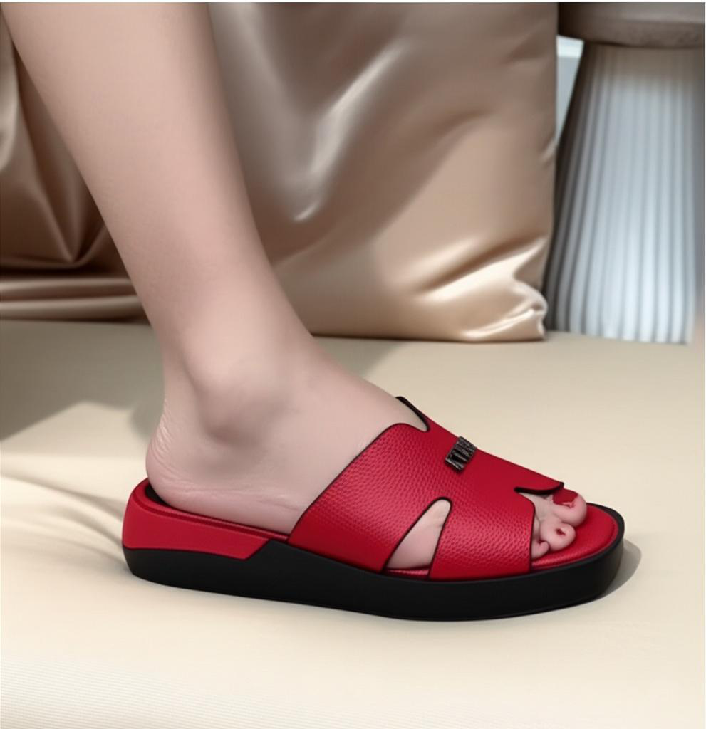 Open Toe Platform Mules
