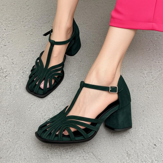 Strappy Block Heel Sandals
