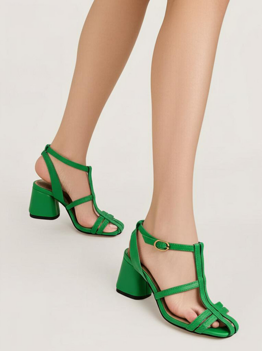 Strappy Block Heel Sandals