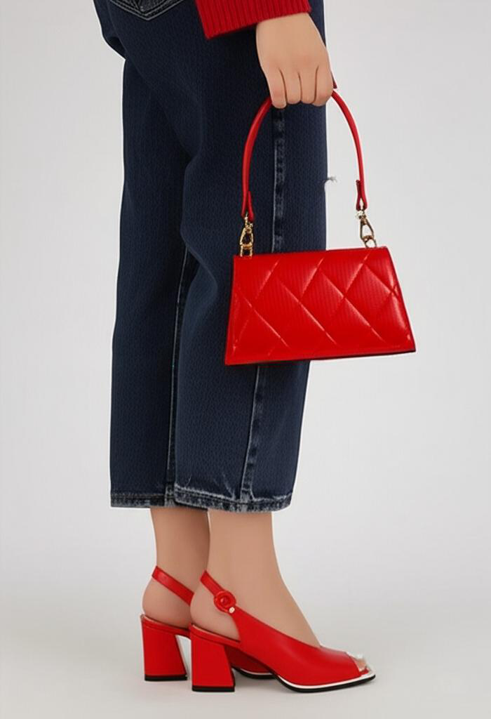 Quilted Top Handle Handbag