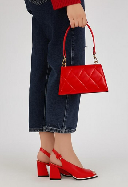 Quilted Top Handle Handbag
