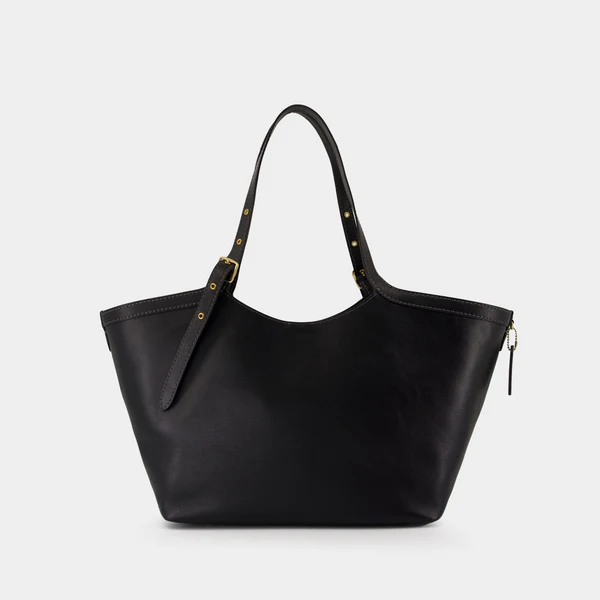 Branded Leather Tote Bag