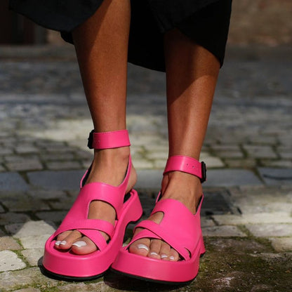 Ankle Strap Platform Sandals