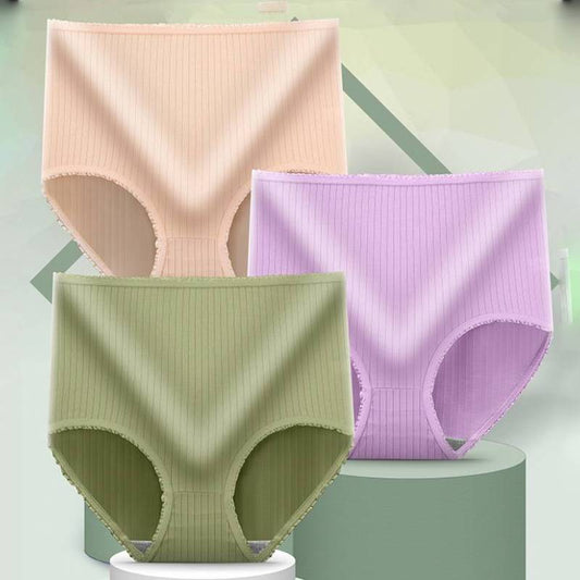 🩲【🔥Комплект от 8 части】 Дамски дишащи памучни антибактериални бикини, меки и удобни, висока талия, подходящи за всякакъв тип фигура.