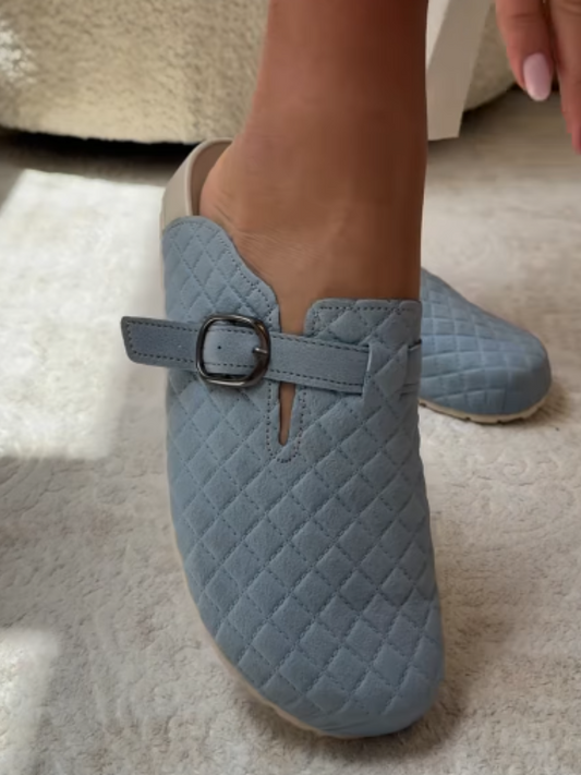 Metal Buckle Pad Sandals