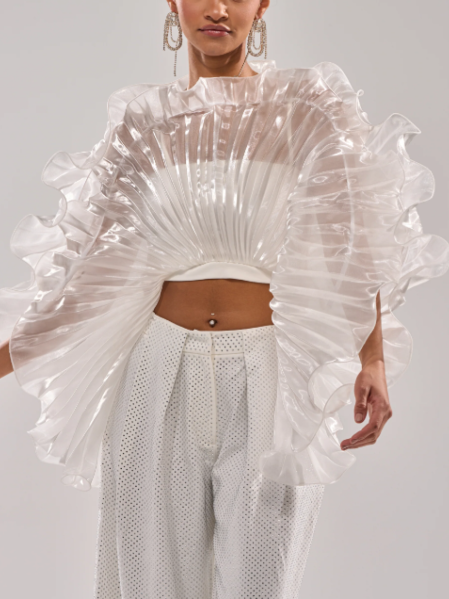 Scalloped Translucent Top