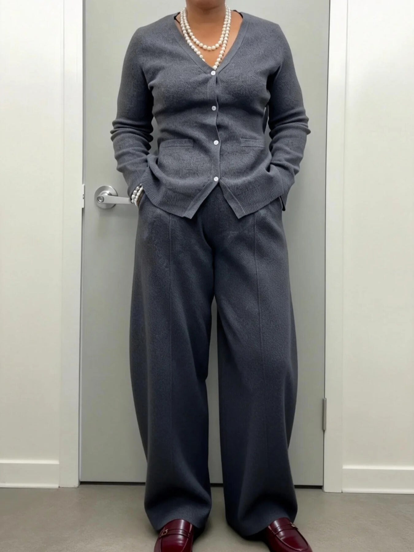 Soft Button Cardigan Sets