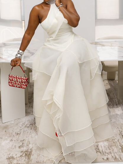 Sleeveless Draped Maxi Dress