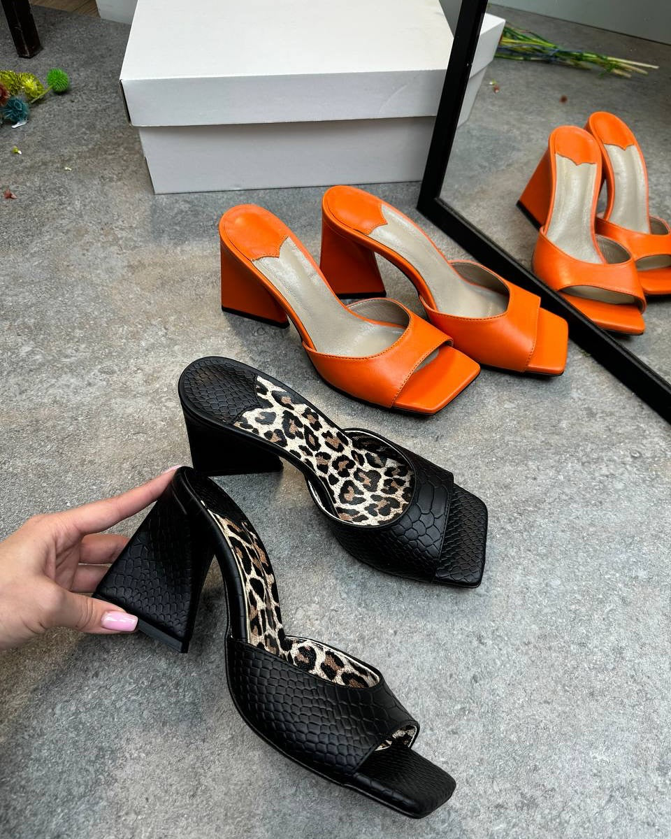 Square Toe Mules