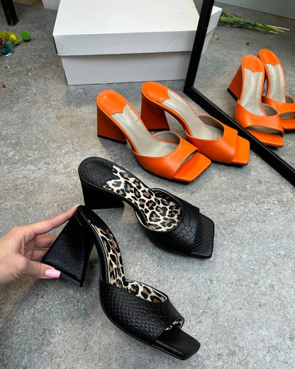 Square Toe Mules