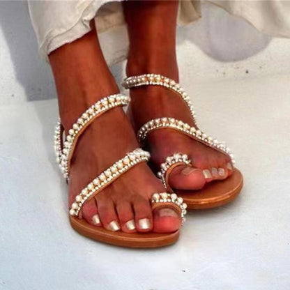 Pearl - Embellished Strappy Sandal