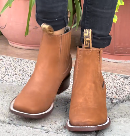 Chelsea Style Western Ankle Boots